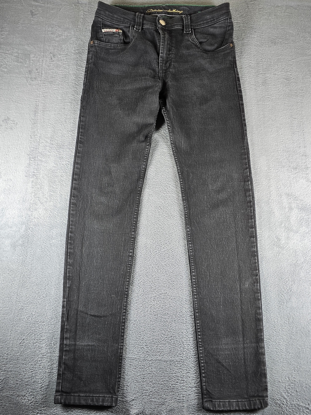 Diesel Industry Mens Jeans 30 Black Fade Wash Slim Straight Only The Brave Denim